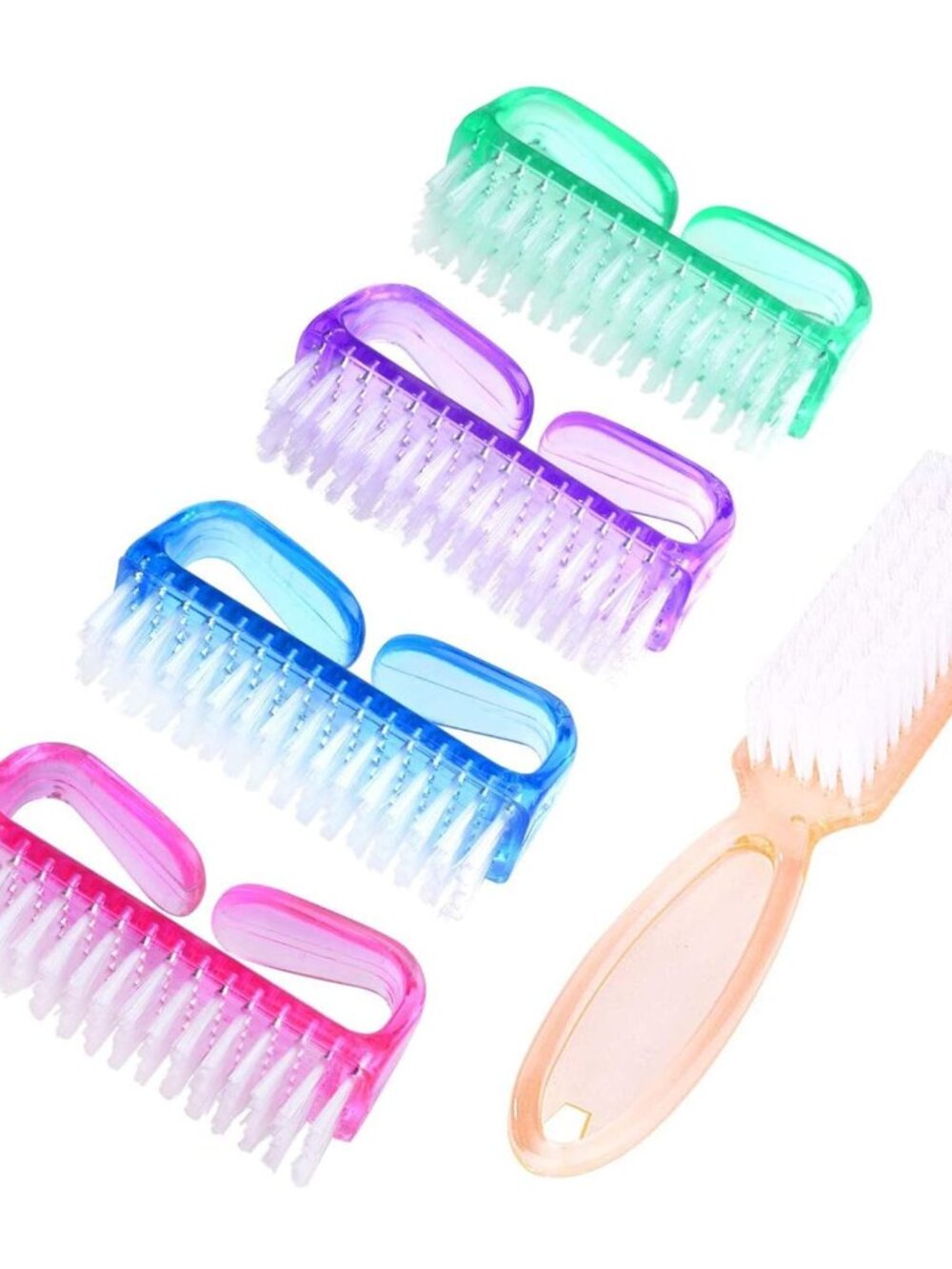 Handle Grip Nail Brush, Hand Fingernail Scrub Cleaning Brushes For Toes And Nail